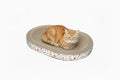 2-in-1 Oval Cat Scratcher & Bed