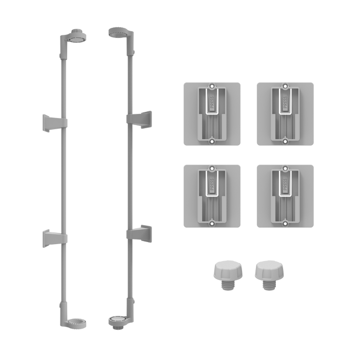 8-Panel Plastic Playpen Barrier - Wall Mounting Kit