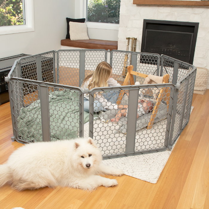 8-Panel Plastic Playpen Barrier | 96-620 cm W