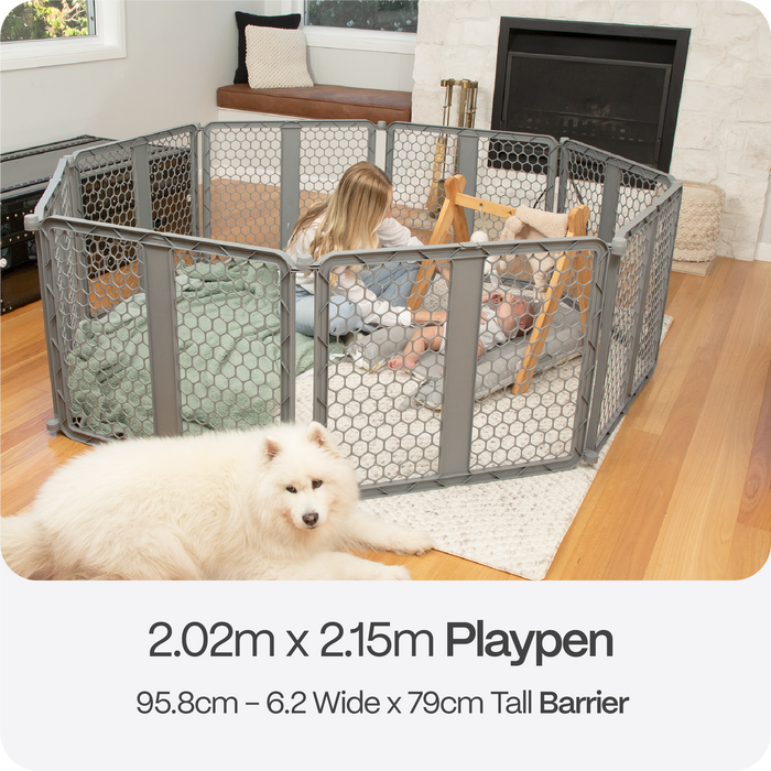 8-Panel Plastic Playpen Barrier | 96-620 cm W