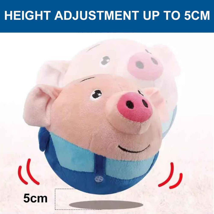 Active Moving Pet Plush Toy with Pop Songs& Recording Mode to Keep Dogs Busy