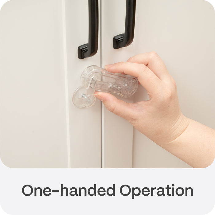 Adhesive Cabinet Latches | Clear