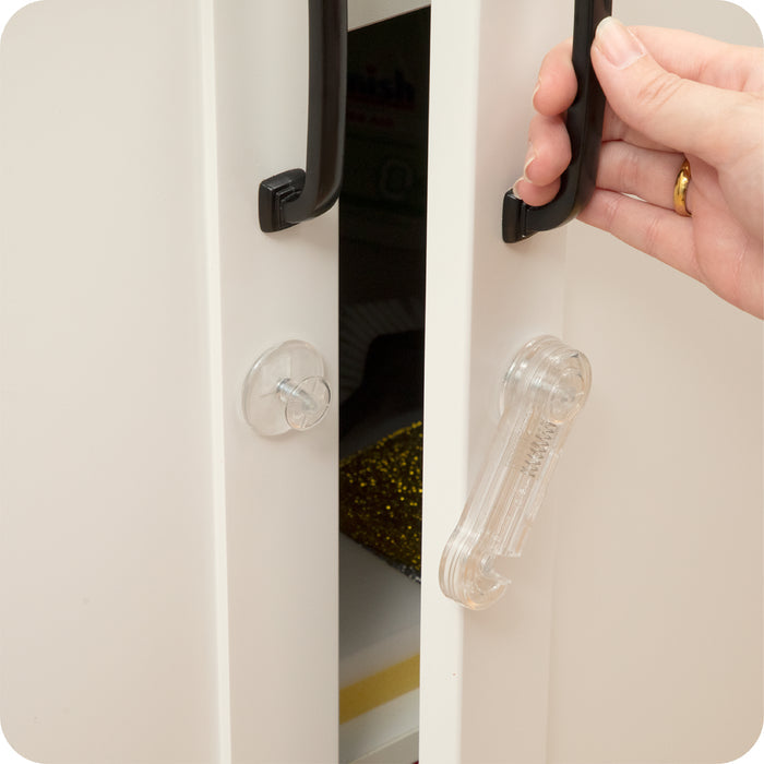 Adhesive Cabinet Latches | Clear