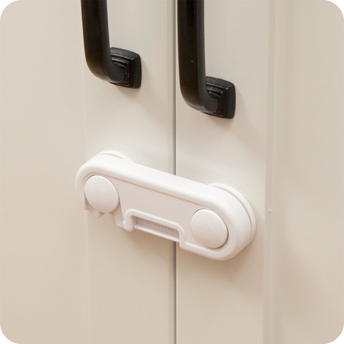 Adhesive Cabinet Latches | White