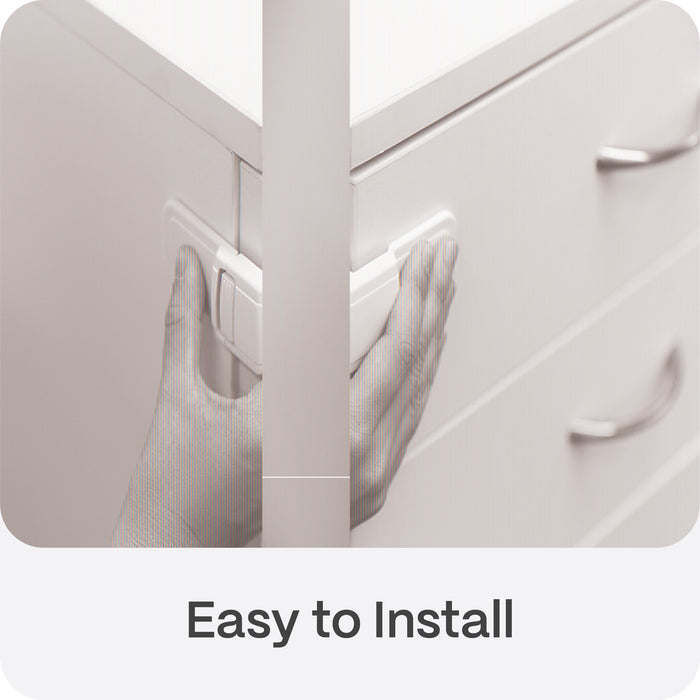 Adhesive Corner Drawer Locks