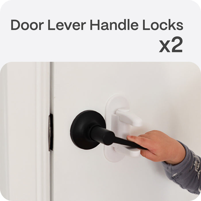 Adhesive Door Lever Handle Lock