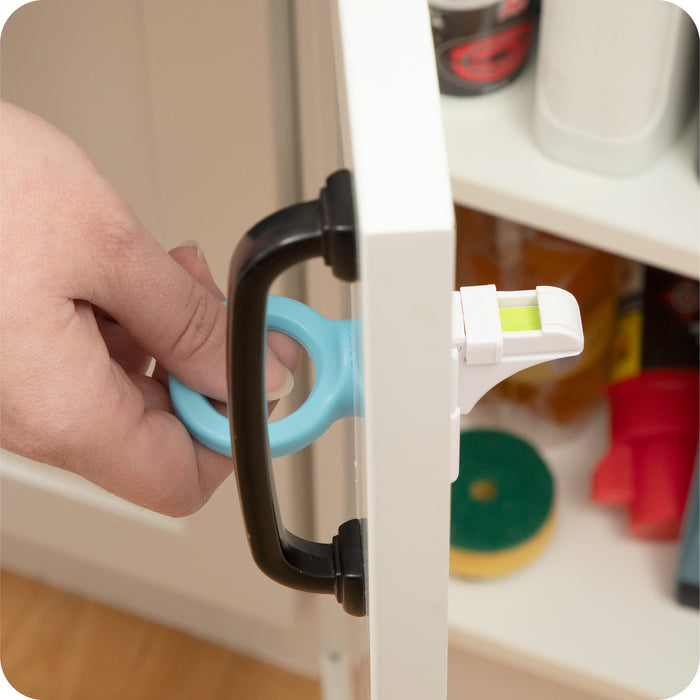 Adhesive Magnetic Cabinet & Drawer Locks With Key