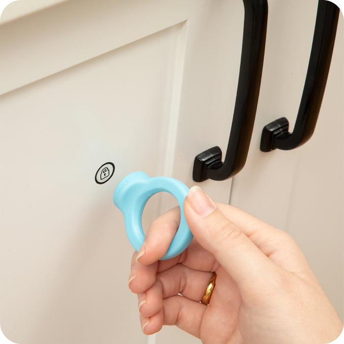 Adhesive Magnetic Cabinet & Drawer Locks With Key