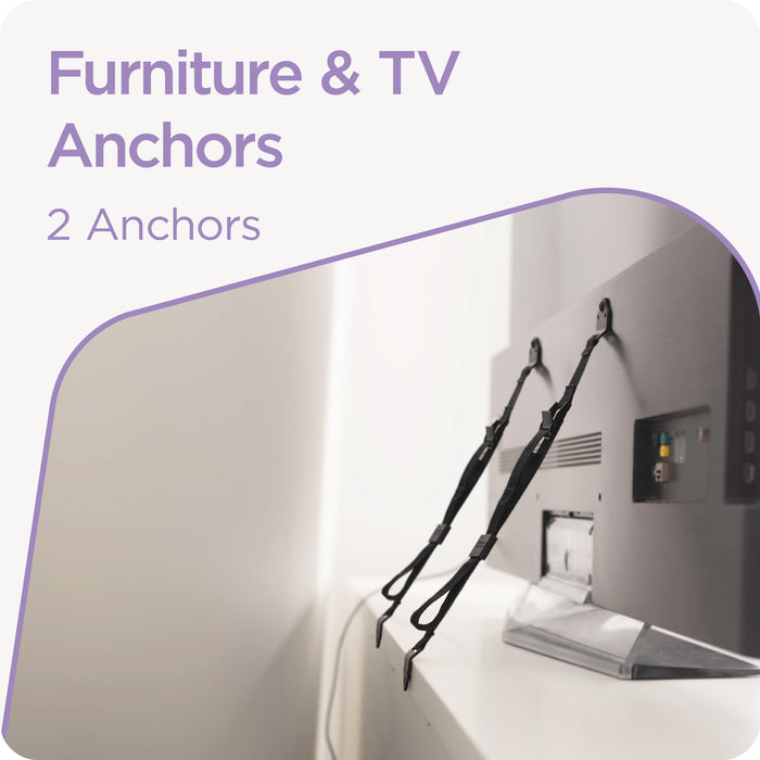 Adjustable Furniture & TV Anchors | Metal Frame