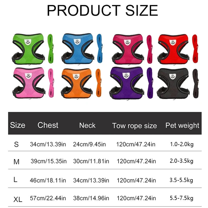Air-Light Safety Harness | Reflective "No-Choke" Comfort Vest