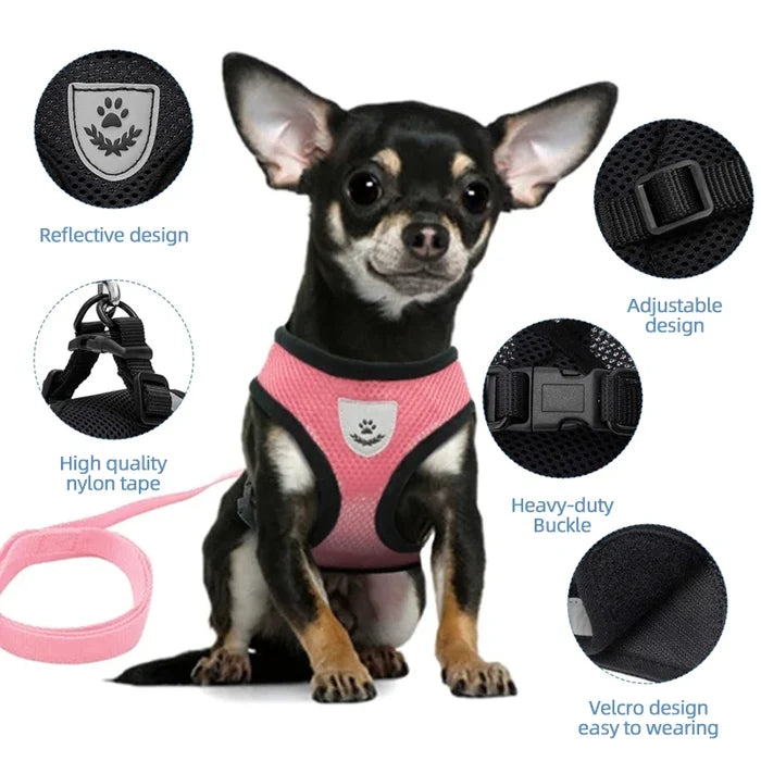 Air-Light Safety Harness | Reflective "No-Choke" Comfort Vest