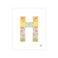 Alphabet Garden Letter H Small Print
