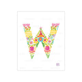 Alphabet Garden Letter W Small Print