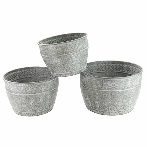 Buy Ascalon Antique Round Planter - 3 Set online UK