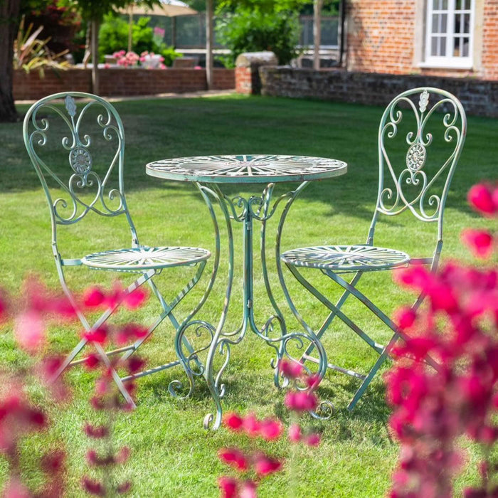 Buy Ascalon Aquitaine 3 Piece Bistro Set - 'Antique Green' online UK