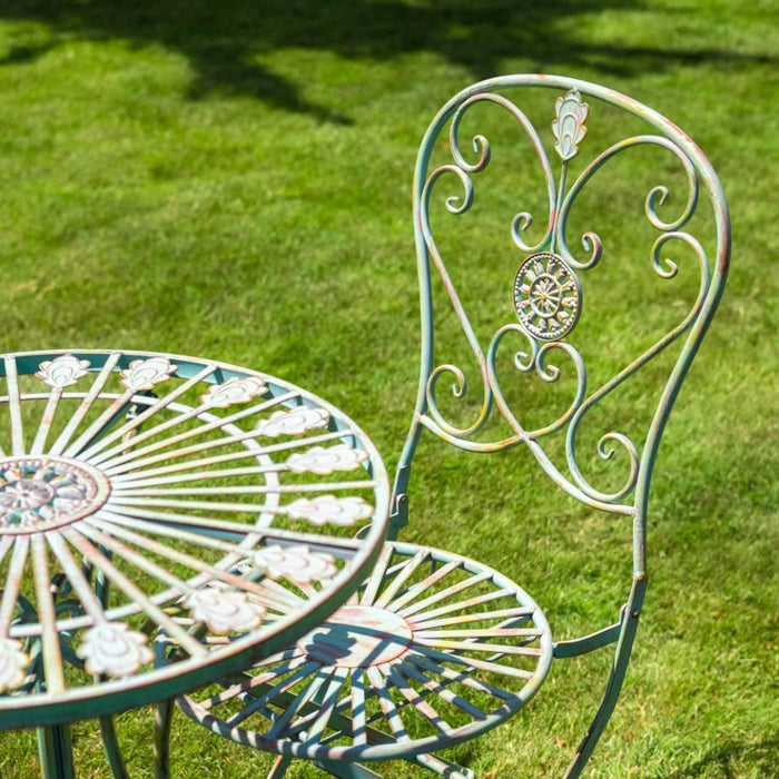 Buy Ascalon Aquitaine 3 Piece Bistro Set - 'Antique Green' online UK