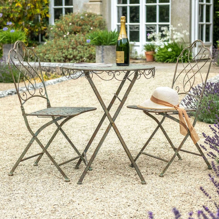 Buy Ascalon Avalon 3 Piece Bistro Set - 'Green Rust' online UK