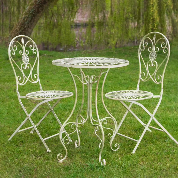 Buy Ascalon Blaisdon 3 Piece Bistro Set - 'Antique Cream' online UK