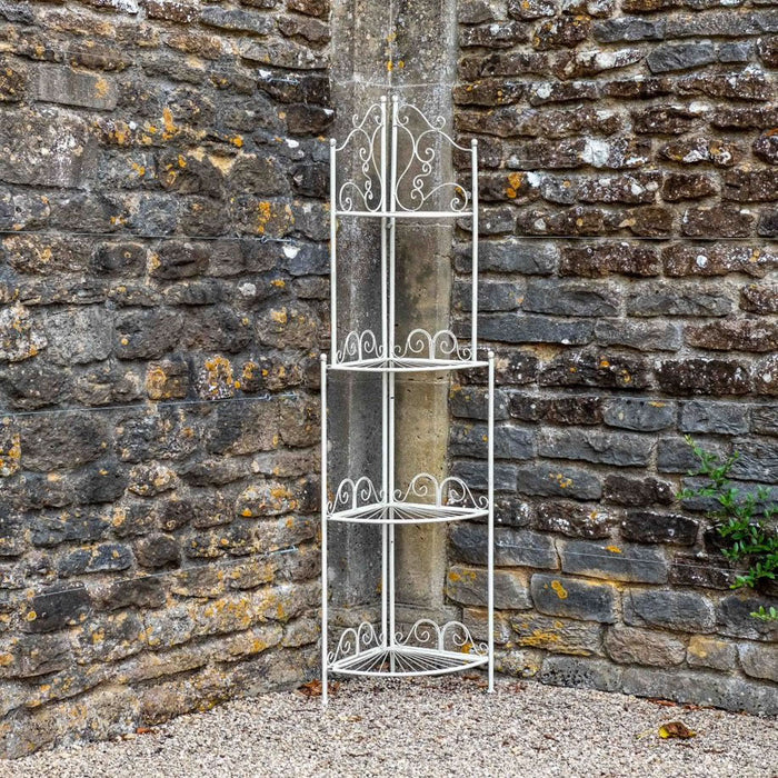 Buy Ascalon Blaisdon 4-Tier Corner Shelf - 'Cream' online UK