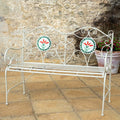 Buy Ascalon Floral Mosaic Bench - 'Cream' online UK