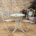 Buy Ascalon Floral Mosaic Bistro Set 3 Piece - 'Cream' online UK