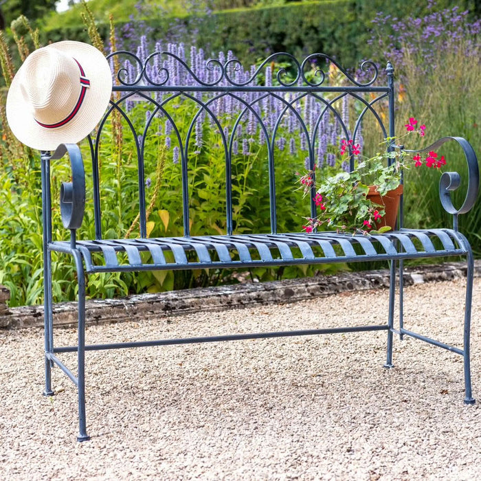 Buy Ascalon Gothic Bench - 'Lead Grey' online UK