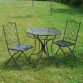 Buy Ascalon Marrakech 3 Piece Bistro Set - 'Umber Grey' online UK