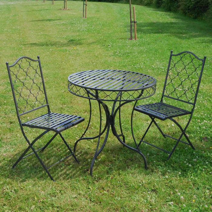 Buy Ascalon Marrakech 3 Piece Bistro Set - 'Umber Grey' online UK