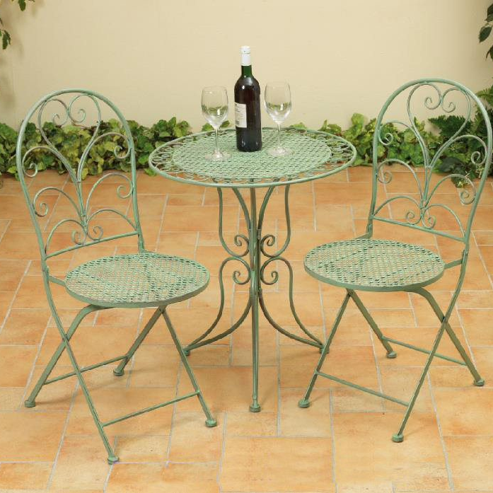 Buy Ascalon Mesh 3 Piece Bistro Set - 'Green' online UK