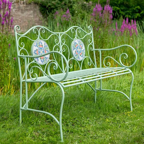 Buy Ascalon Mosaic Bench - Green online UK