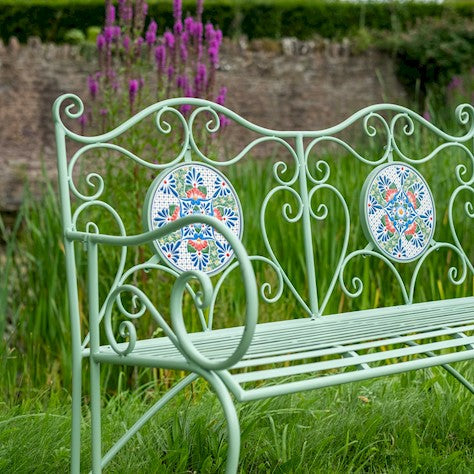Buy Ascalon Mosaic Bench - Green online UK