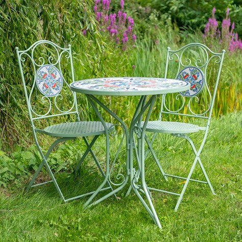 Buy Ascalon Mosaic Bistro Set 3 Piece - Green online UK