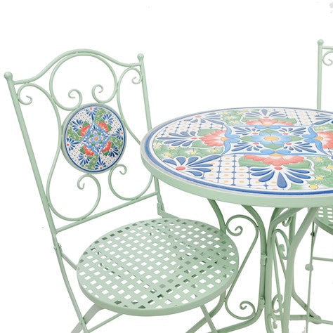 Buy Ascalon Mosaic Bistro Set 3 Piece - Green online UK