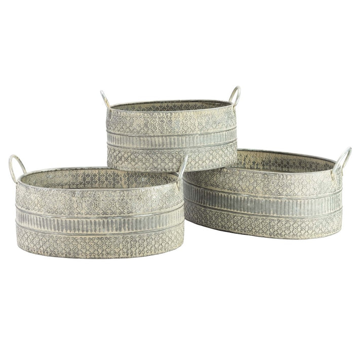 Buy Ascalon Oval Planter with Handles - 3 Set online UK