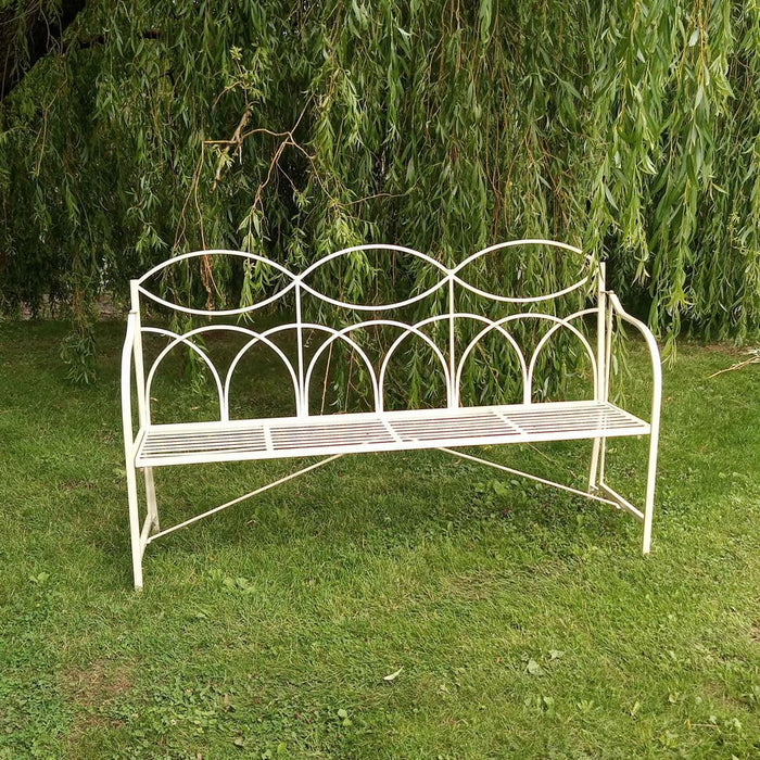 Buy Ascalon Reeded Bench - 'Cream' online UK