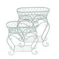 Buy Ascalon Wire Planters with Stand - 'Green' online UK