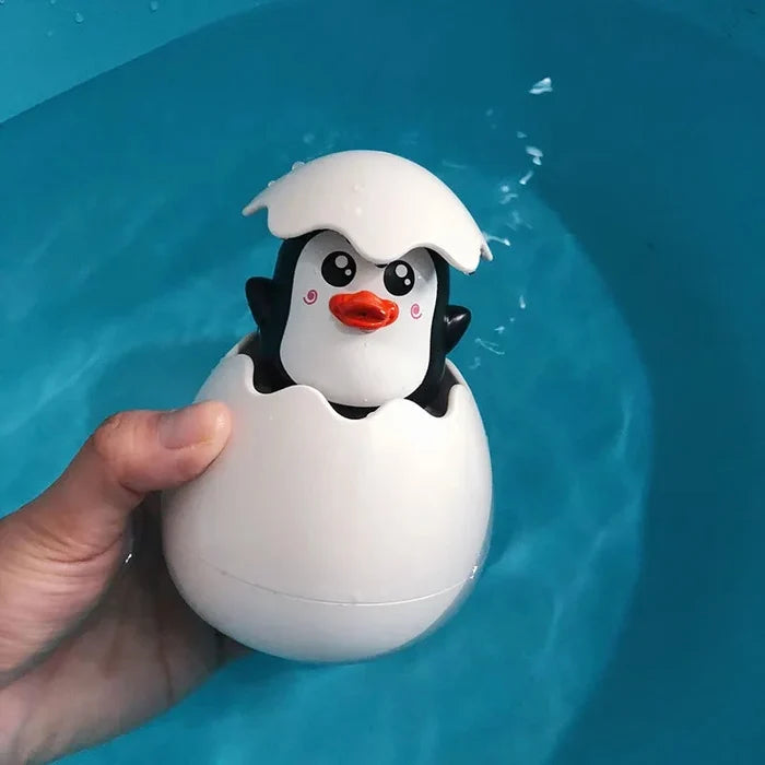 Baby Bath Toy Water Sprinkler – Cute Duck & Penguin Egg Design | Squeeze & Spray | Bath, Shower & Pool | Kids Gift