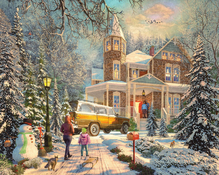 Back From Sledding (2206pz) - 1000 Piece Jigsaw Puzzle