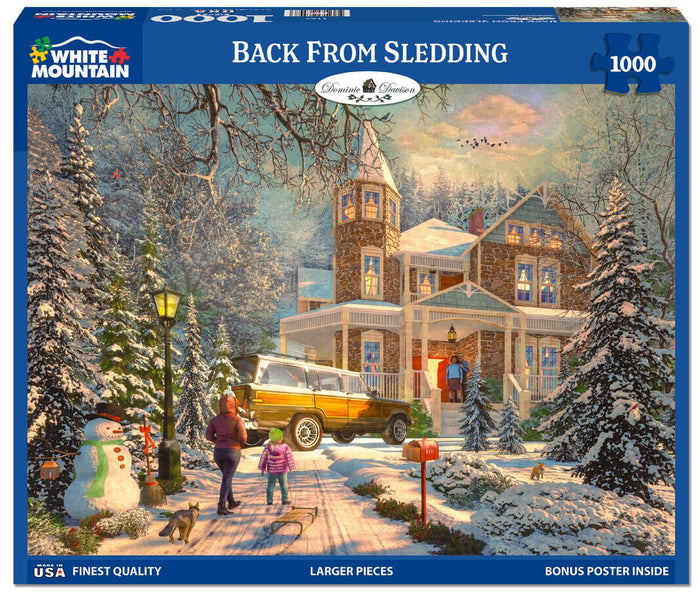 Back From Sledding (2206pz) - 1000 Piece Jigsaw Puzzle