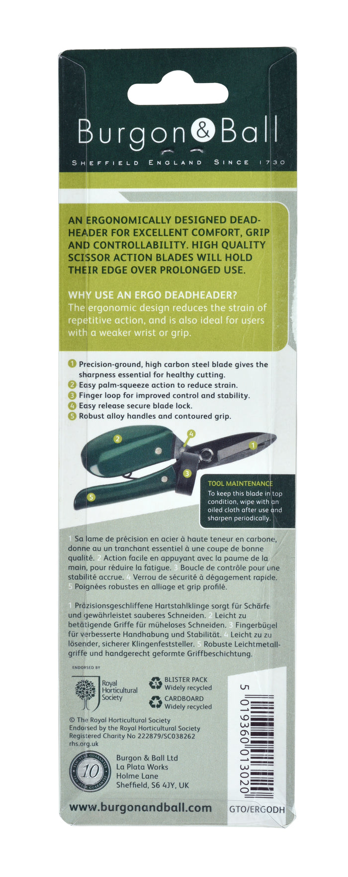 Buy Burgon & Ball RHS Ergo Deadheader online UK