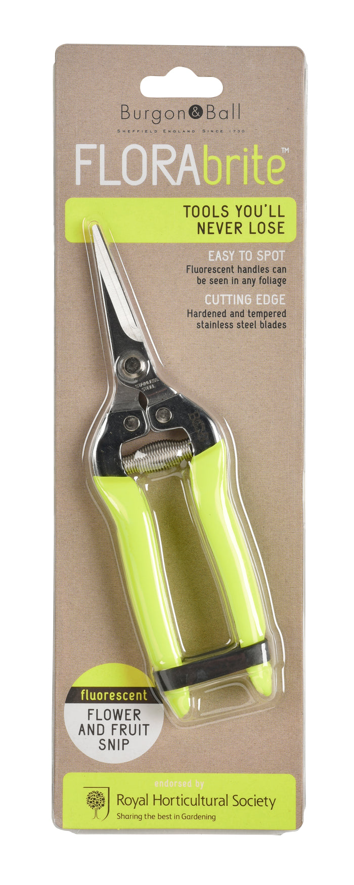 Buy Burgon & Ball RHS FloraBrite Flower and Fruit Snip online UK