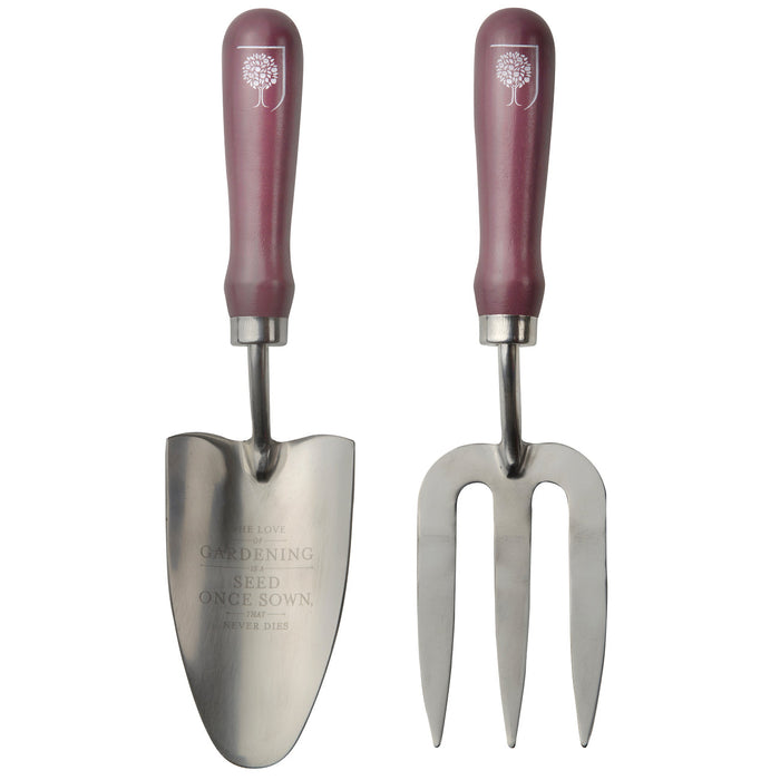 Buy Burgon & Ball RHS Passiflora Trowel and Fork Set online UK