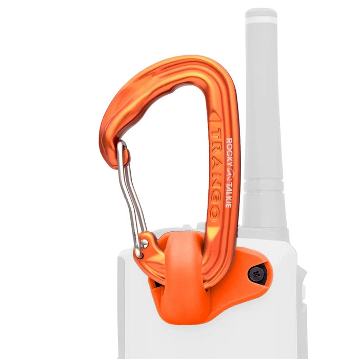 Hi-vis orange carabiner attachment
