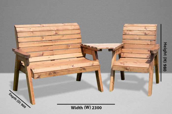 Buy Charles Taylor Three Seater Companion Set with Angled Tray online UK