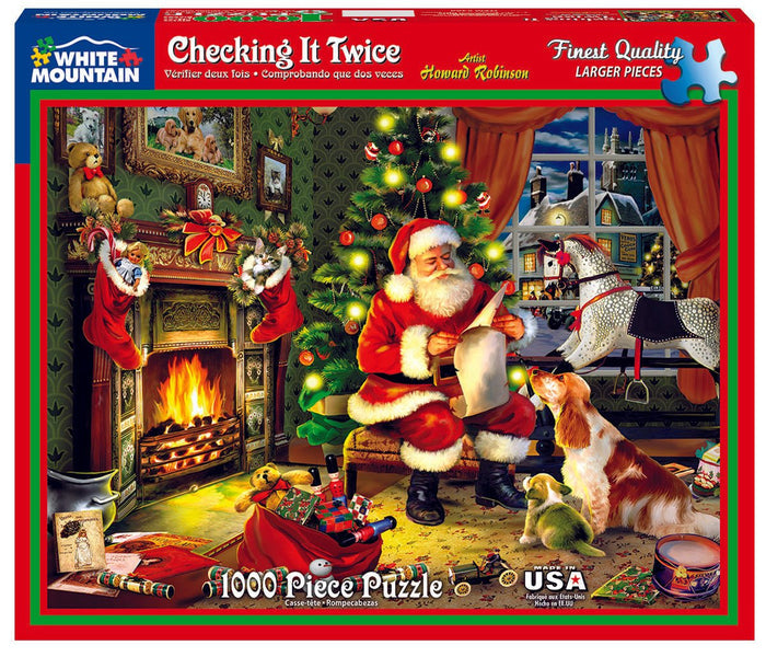 Checking It  Twice (486pz) - 1000 Piece Jigsaw Puzzle