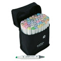 artPOP! Chisel and Fine Dual Tip Alcohol Art Marker Set - Set of 49, Pastel, open packaging