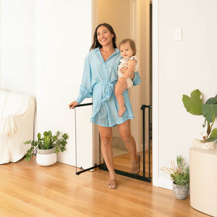 Clear Easy Fit Baby Gate | 0.82m W x 0.76m H - Clear - Perma Child Safety