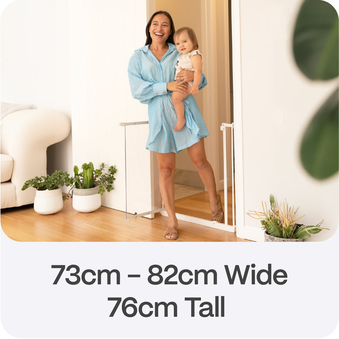 Clear Easy Fit Baby Gate | 73-82 cm W