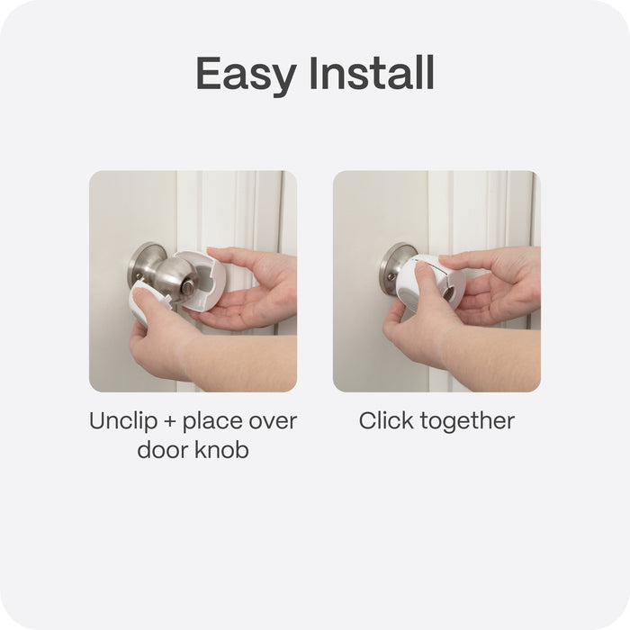 Clip-on Door Knob Covers
