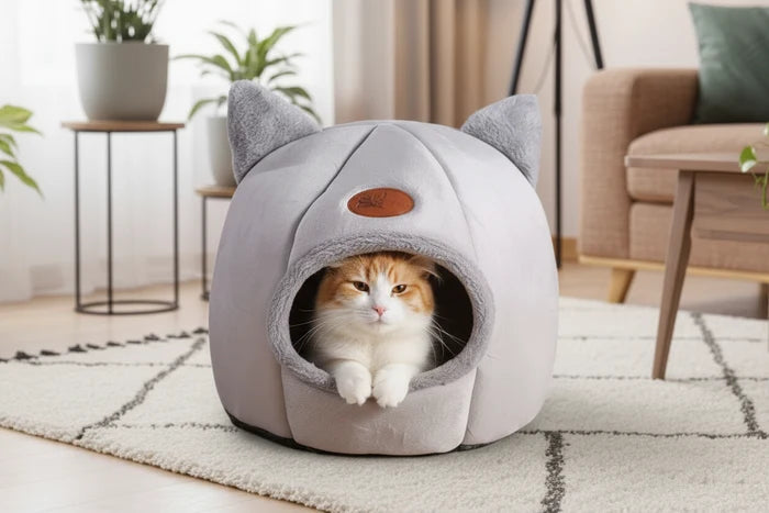 Deep-Sleep Cozy Cat Cave